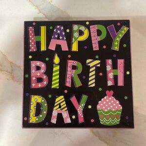 HAPPY BIRTHDAY decor block